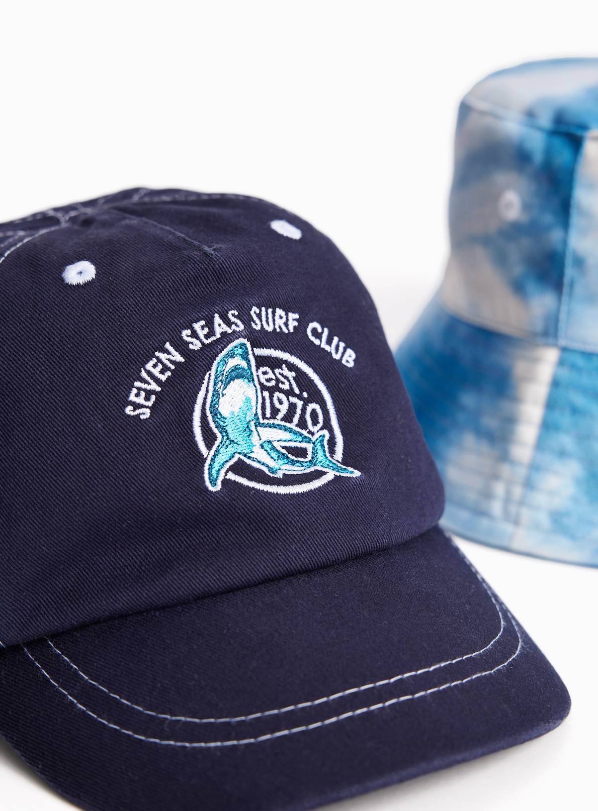 Blue Summer Bucket Hat & Cap 2 Pack 3-5 years - Image 2
