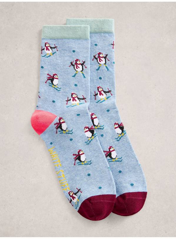 WHITE STUFF Ski Penguin Sock In A Cracker 3-5