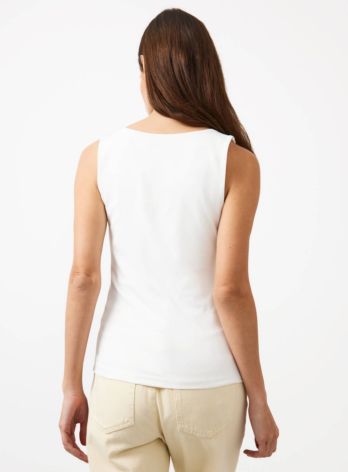 White Square Neck Tank Top 20 - Image 4