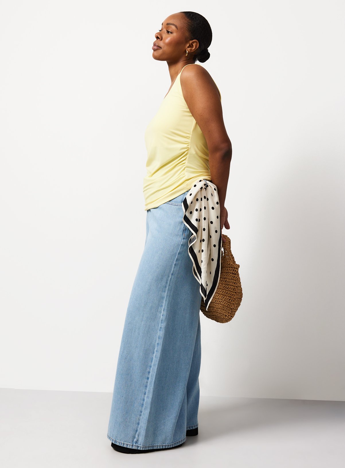 Yellow Square Neck Tank Top 18 - Image 2 thumbnail
