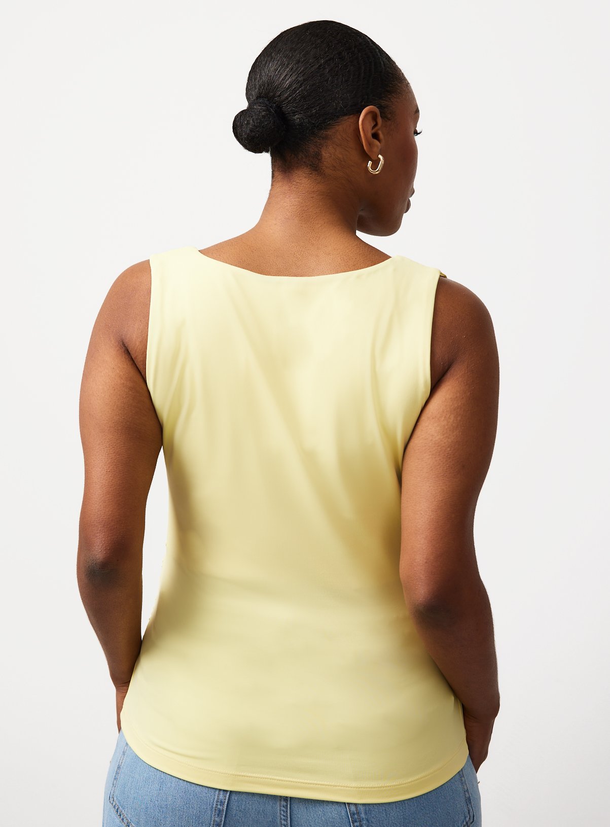 Yellow Square Neck Tank Top 18 - Image 4 thumbnail