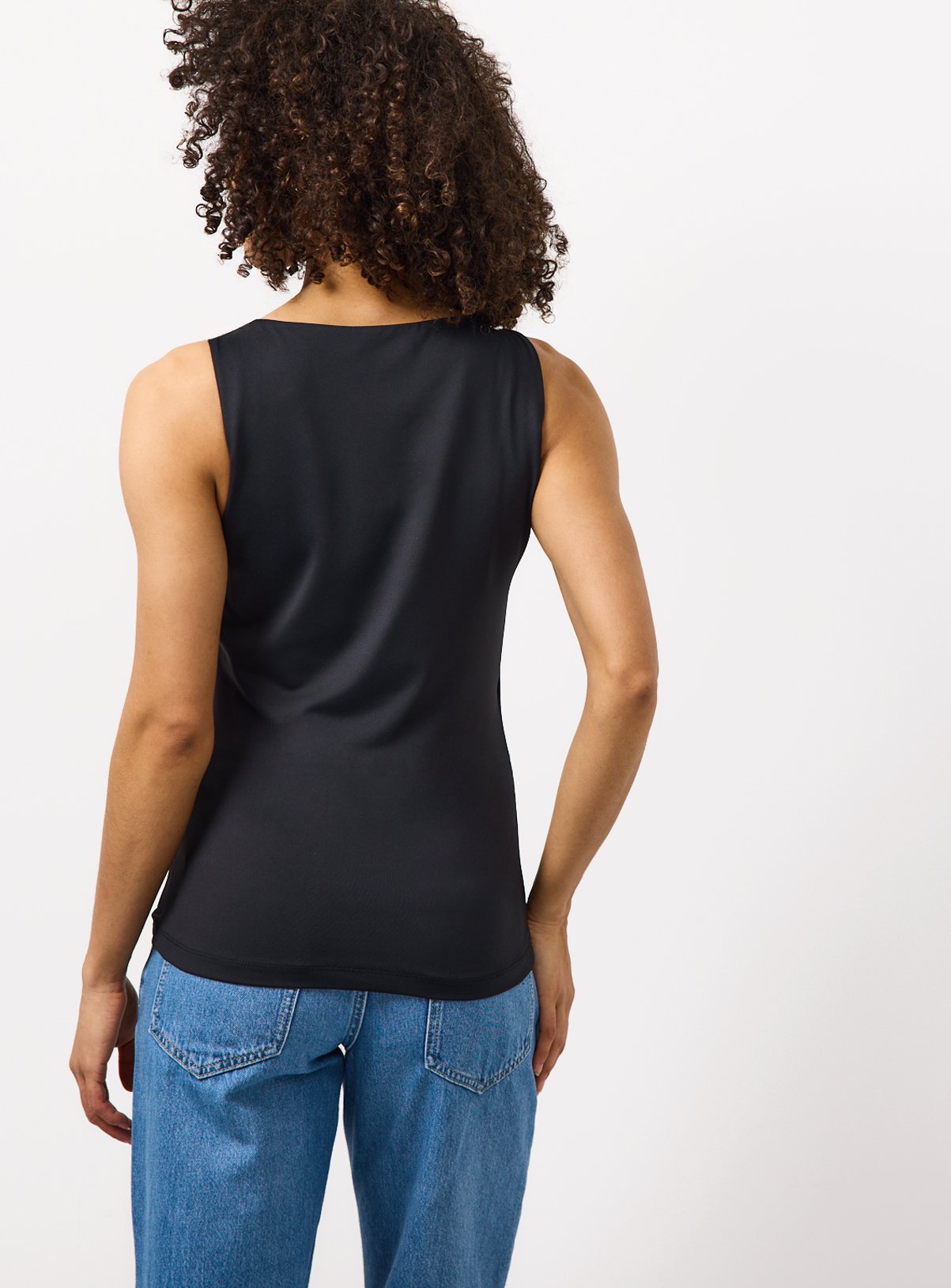 Black Boat Neck Tank Top 16 - Image 4 thumbnail