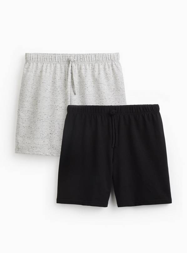 Grey & Black Pyjama Shorts 2 Pack XXL