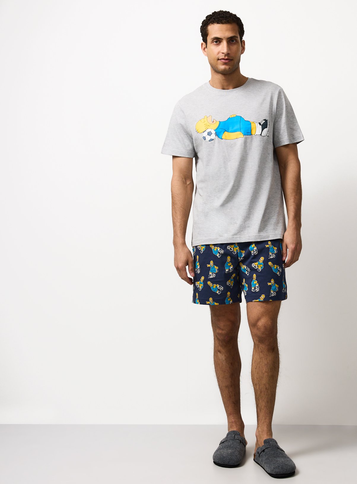 Simpsons Football Shortie Pyjamas XXL - Image 2 thumbnail