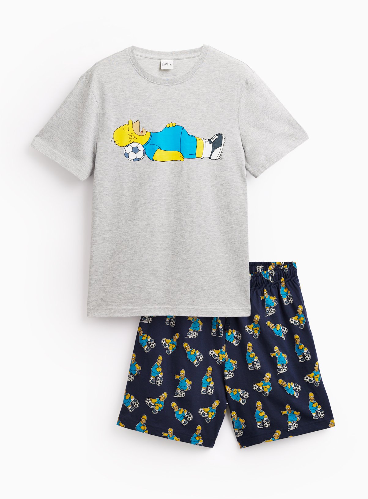 Simpsons Football Shortie Pyjamas XXL - Image 3 thumbnail