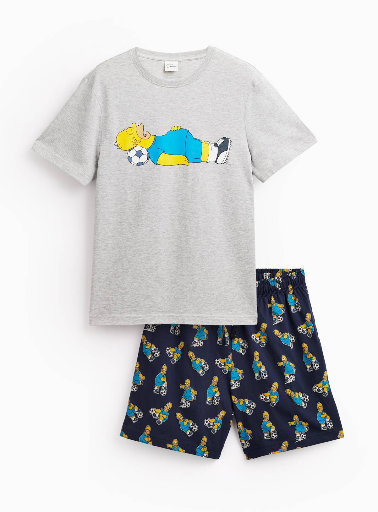 Simpsons Football Shortie Pyjamas XXL - Image 3