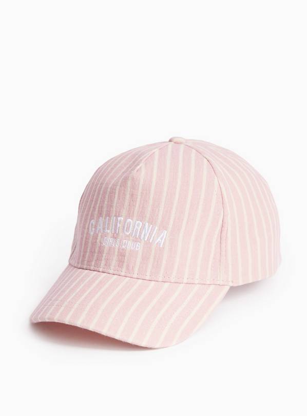 Pink Stripe California Graphic Cap 10-13 years