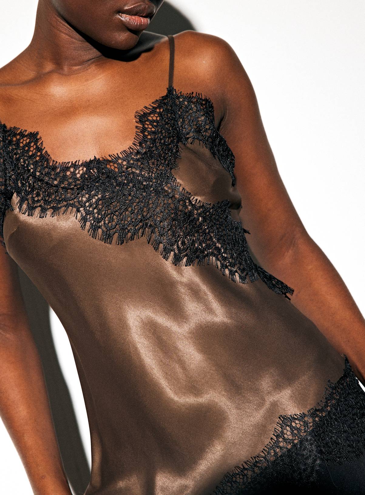 Brown Satin Camisole Top 16 - Image 2