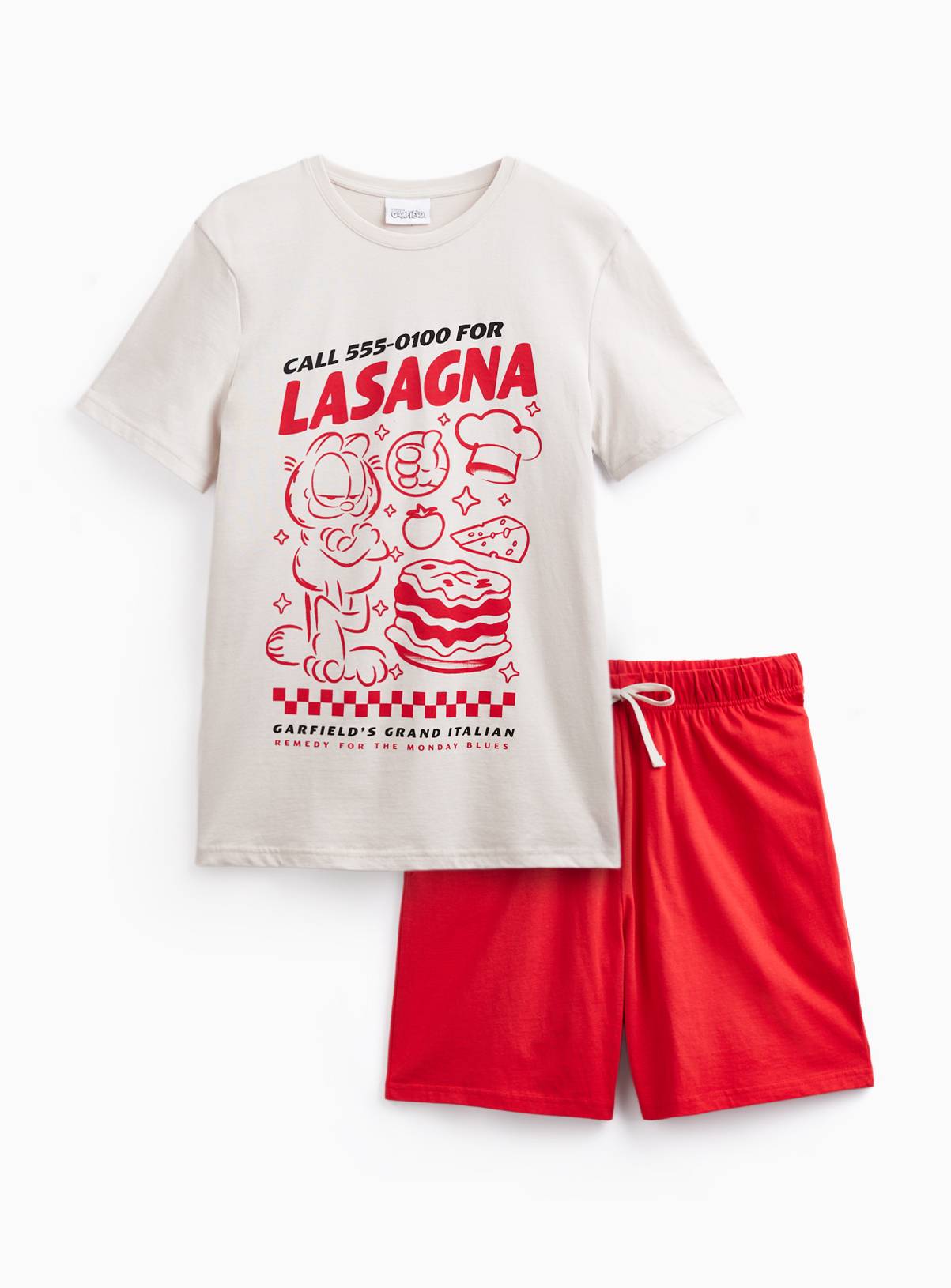 Garfield Print Shortie Pyjamas XL - Image 2