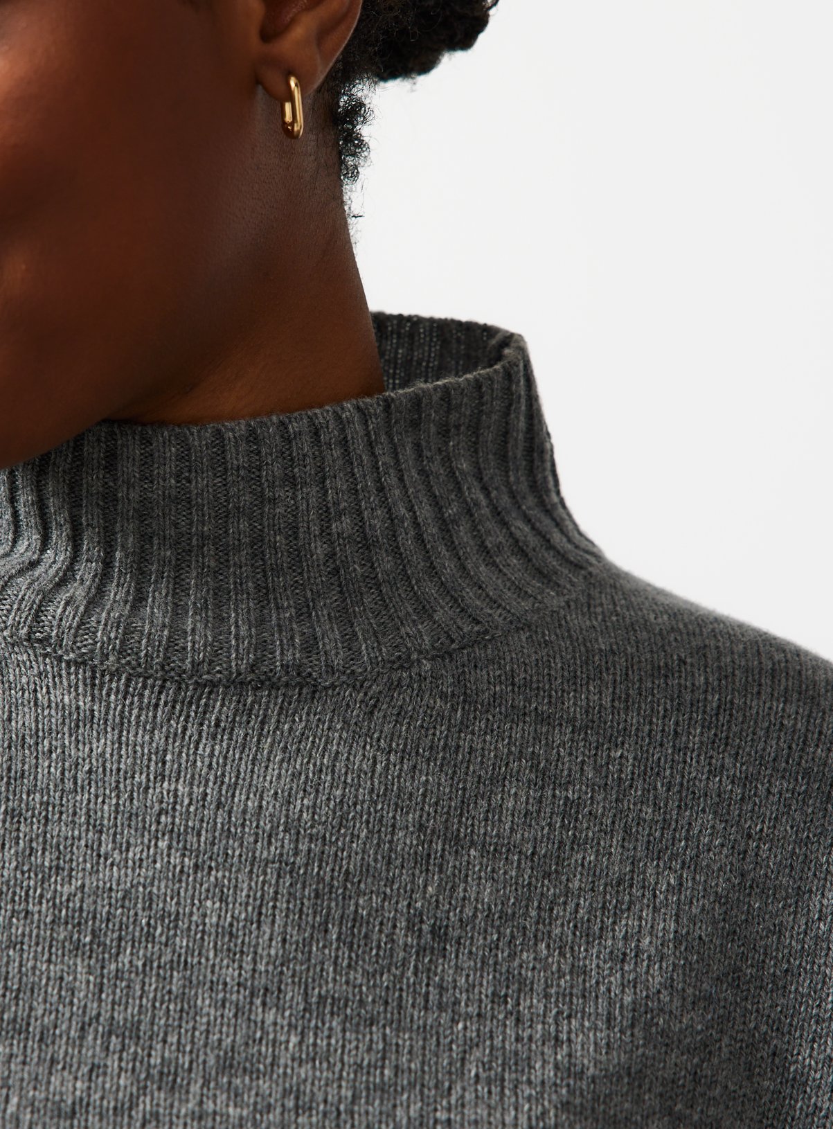 Grey High Neck Pullover 16 - Image 3 thumbnail