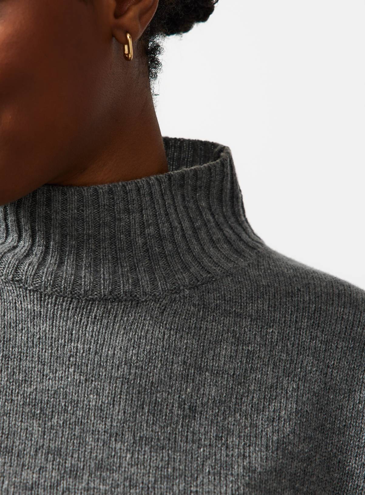 Grey High Neck Pullover 16 - Image 3