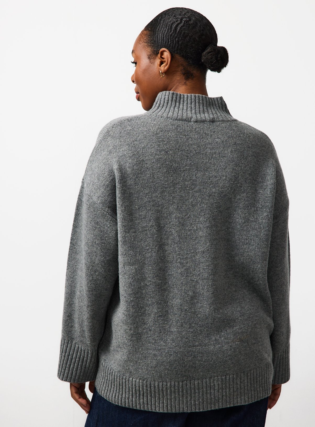 Grey High Neck Pullover 16 - Image 4 thumbnail