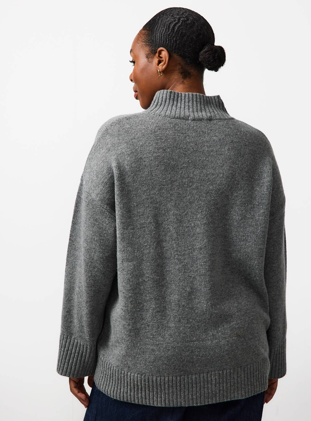 Grey High Neck Pullover 16 - Image 4