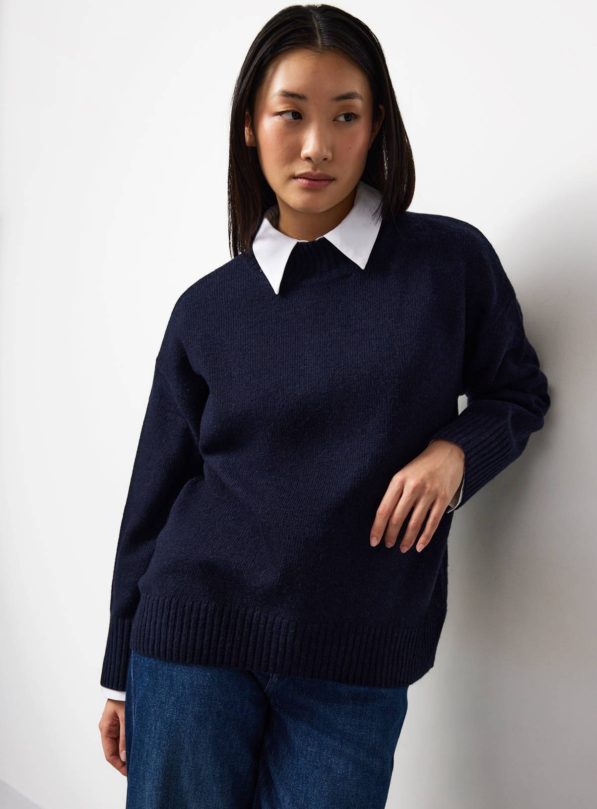 Navy High Neck Pullover 24 - Image 2