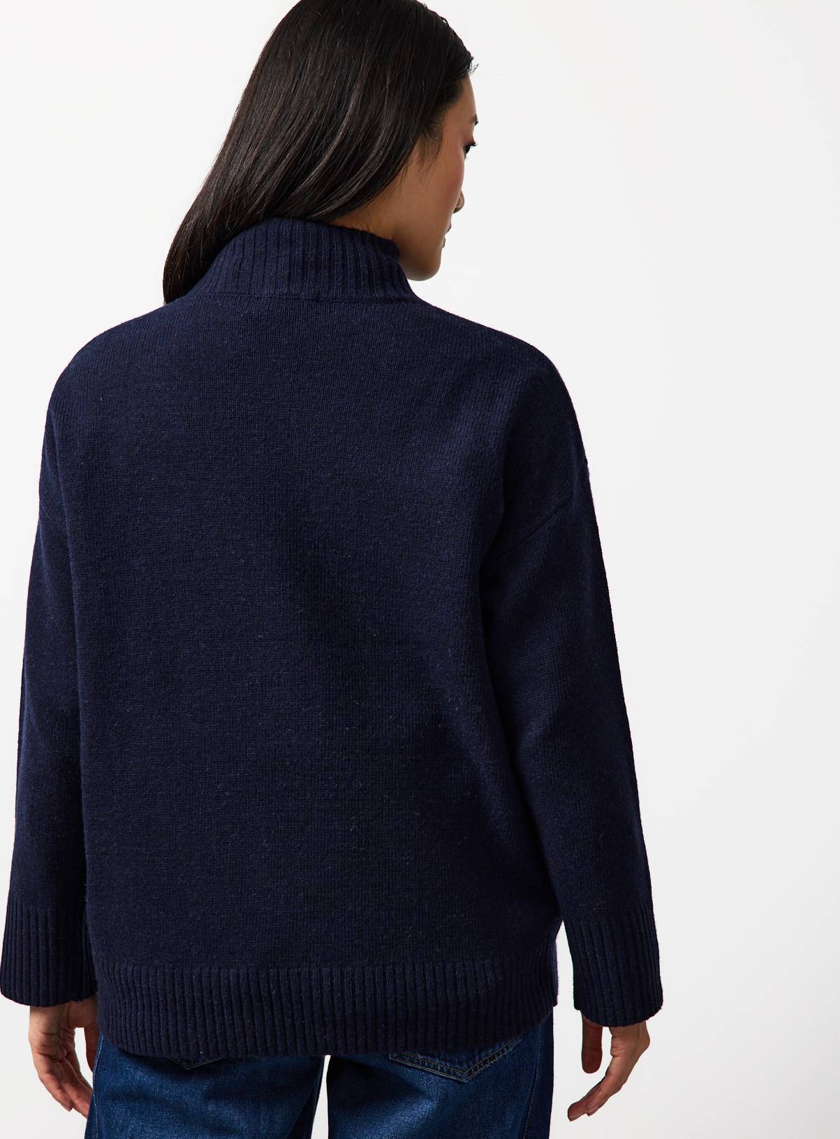 Navy High Neck Pullover 24 - Image 4