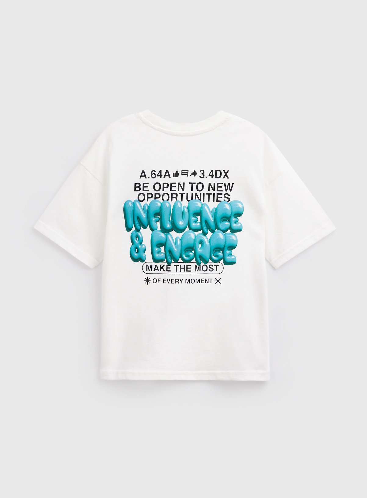 White Influence & Engage Graphic T-Shirt 11 years - Image 2 thumbnail