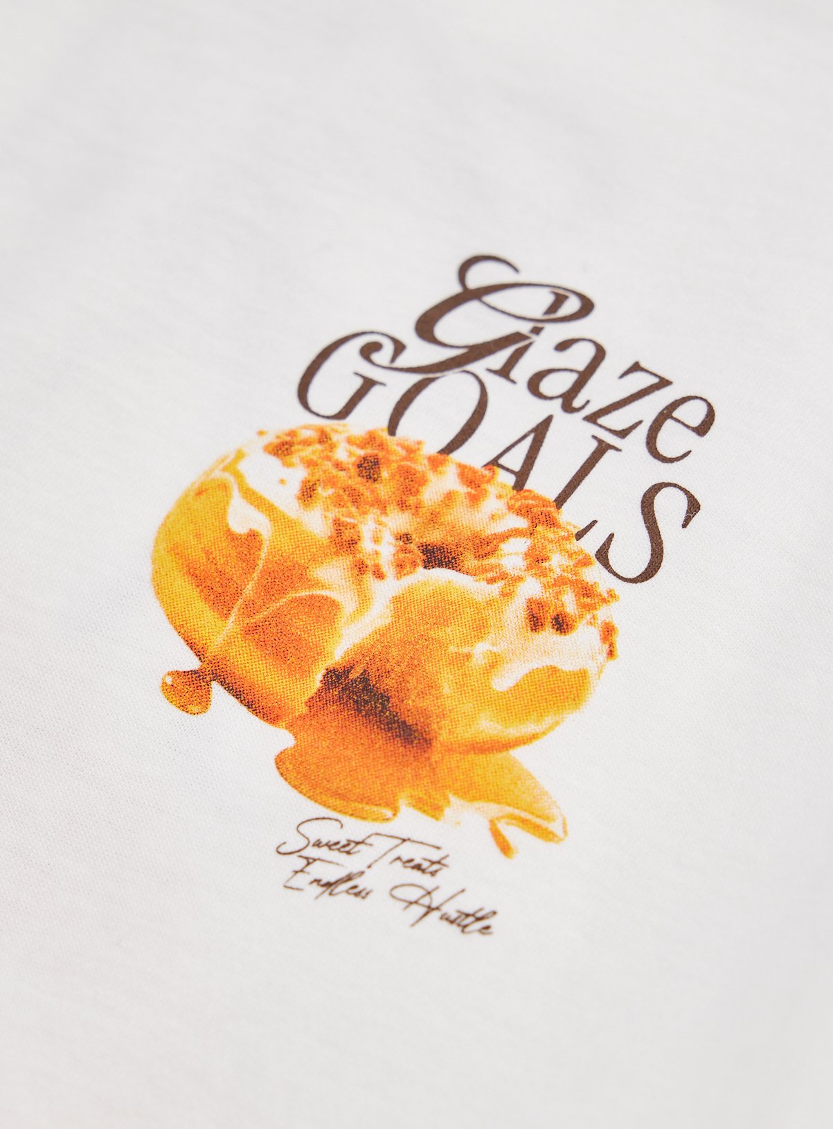 Beige Doughnut Graphic T-Shirt 9 years - Image 3 thumbnail