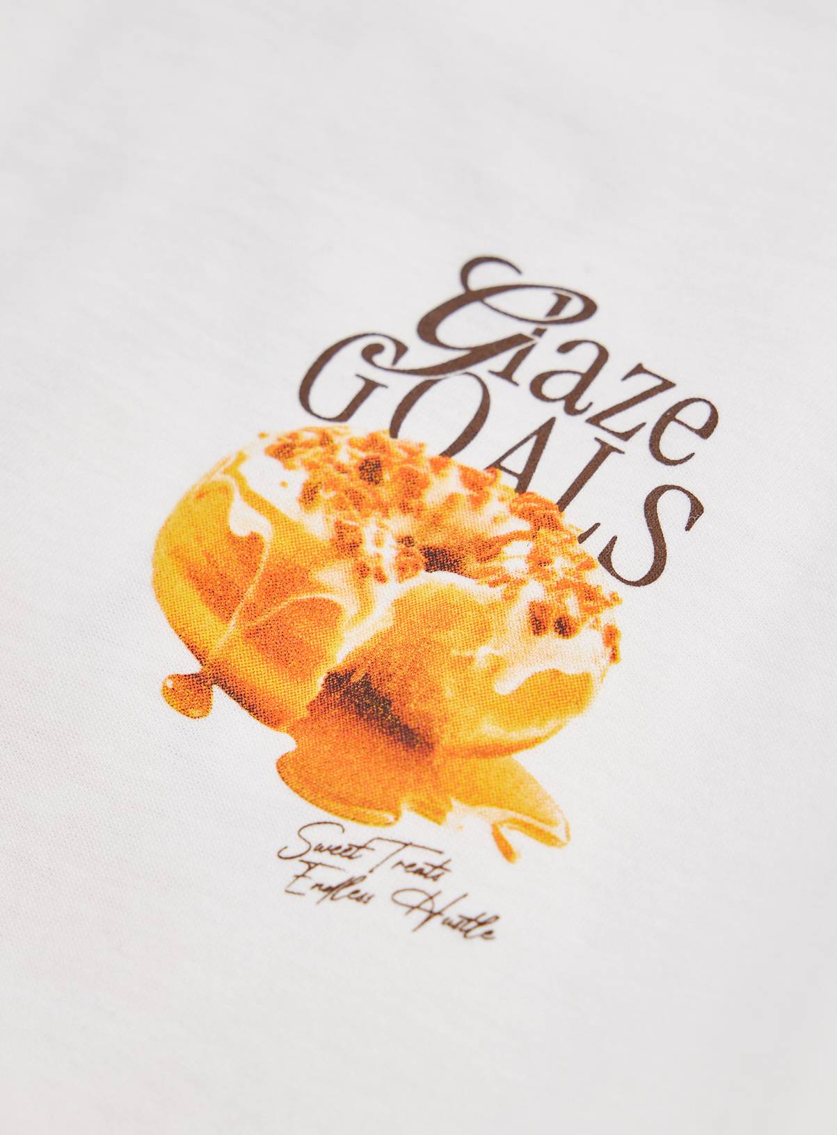 Beige Doughnut Graphic T-Shirt 9 years - Image 3