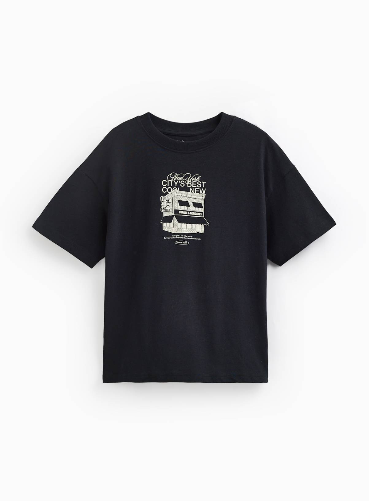 Black New York Graphic T-Shirt 12 years - Image 1