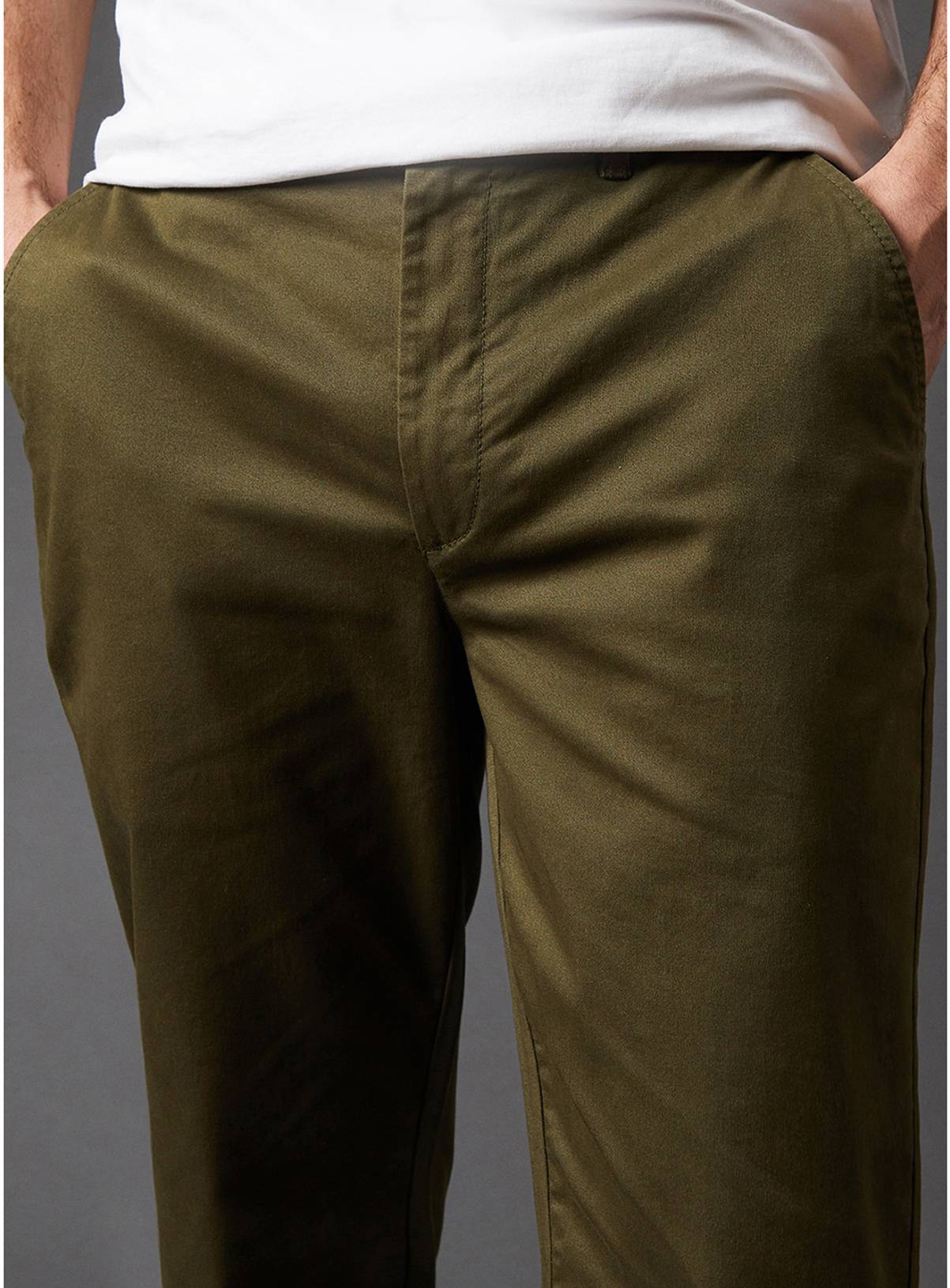 BURTON Khaki Slim Fit Chino Trousers 36R - Image 2