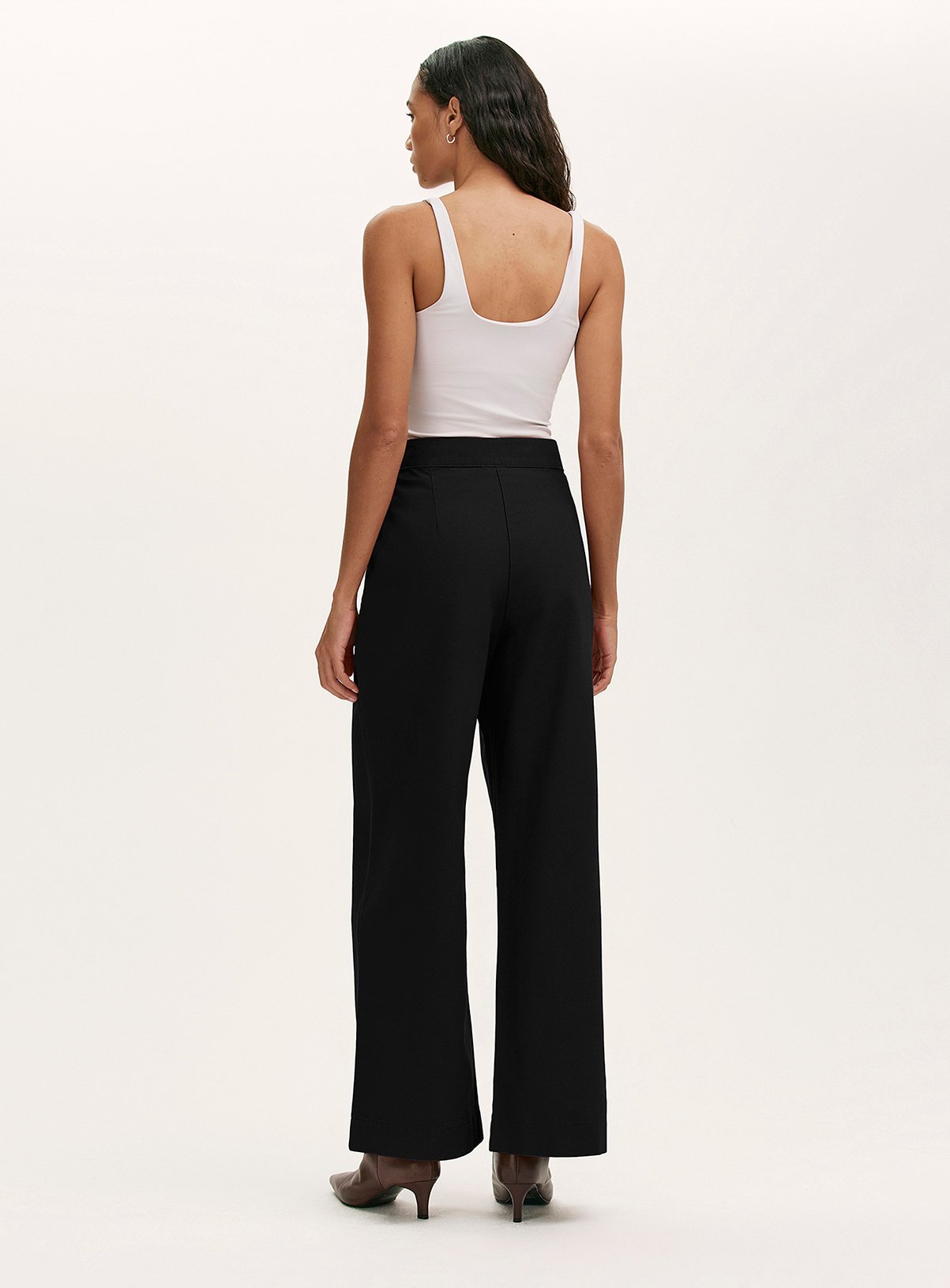 FINERY Nellie Canvas Trouser Black 22 - Image 4 thumbnail
