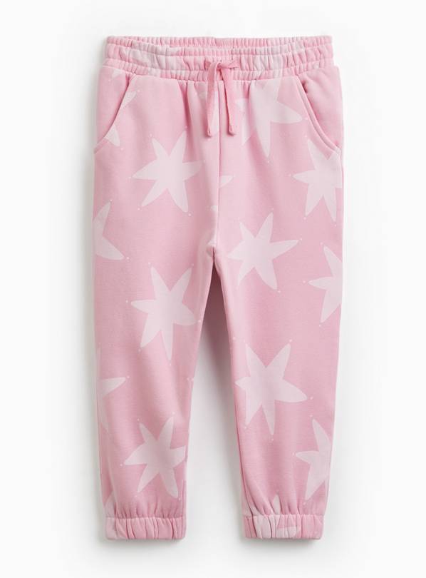 Pink Star Print Joggers 4-5 years
