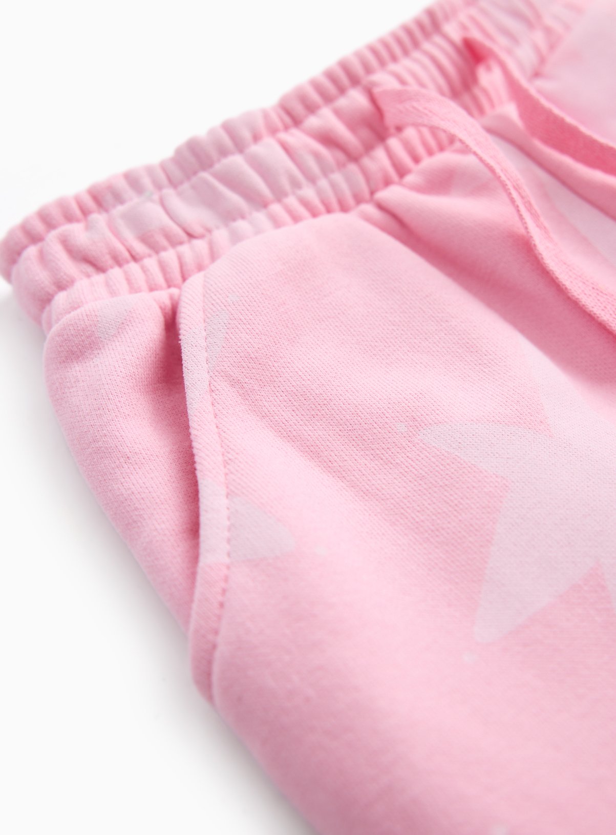 Pink Star Print Joggers 5-6 years - Image 2 thumbnail