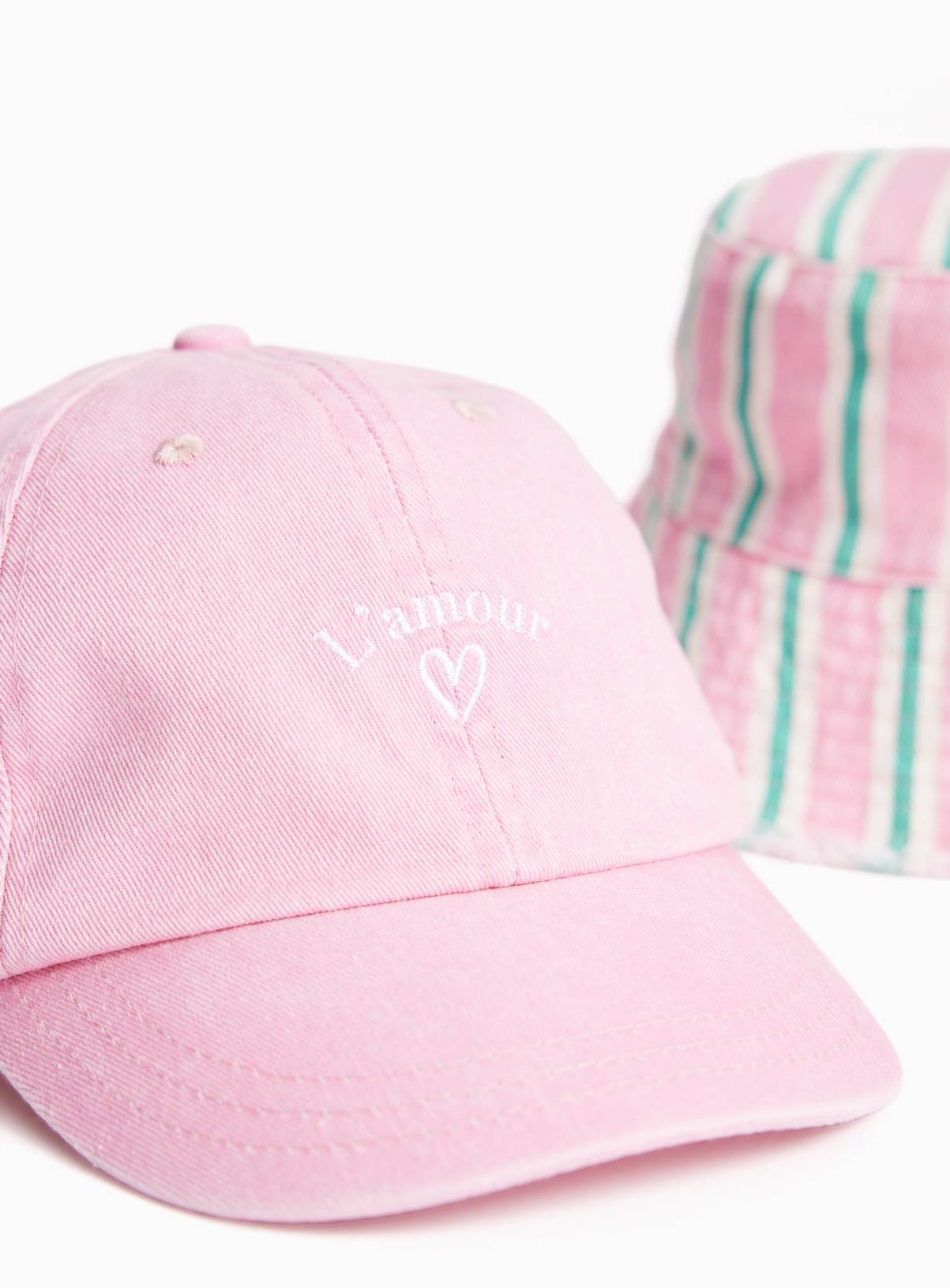 Pink Bucket Hat & Cap 2 Pack 3-5 years - Image 2