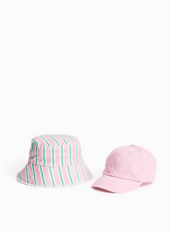 Pink Bucket Hat & Cap 2 Pack 10-13 years