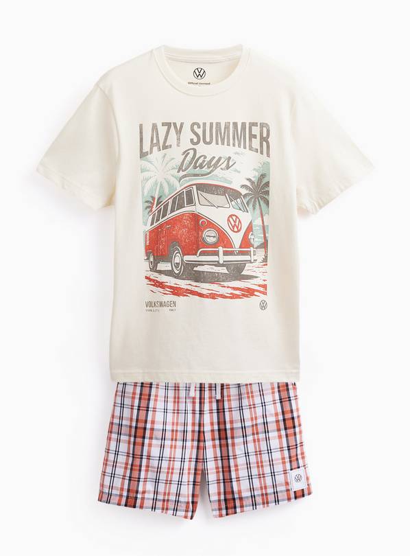 Cream Volkswagen Graphic Shortie Pyjamas S