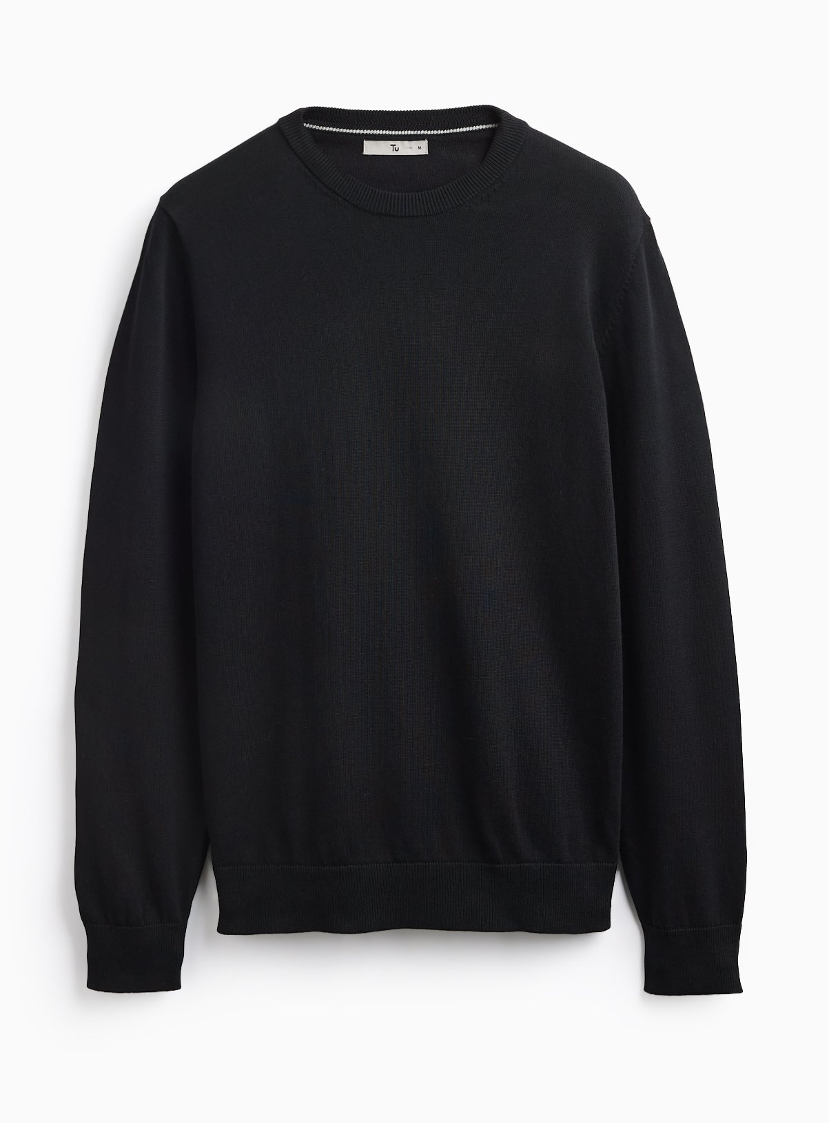 Black Crew Neck Jumper XXXL - Image 3 thumbnail