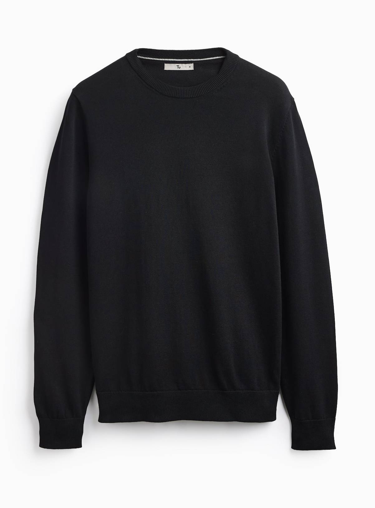 Black Crew Neck Jumper XXXL - Image 3