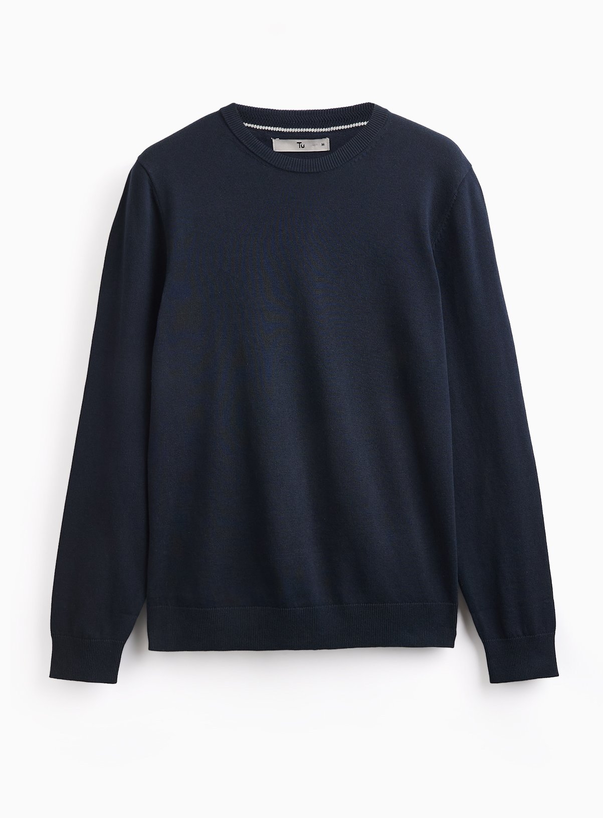 Navy Crew Neck Jumper L - Image 3 thumbnail