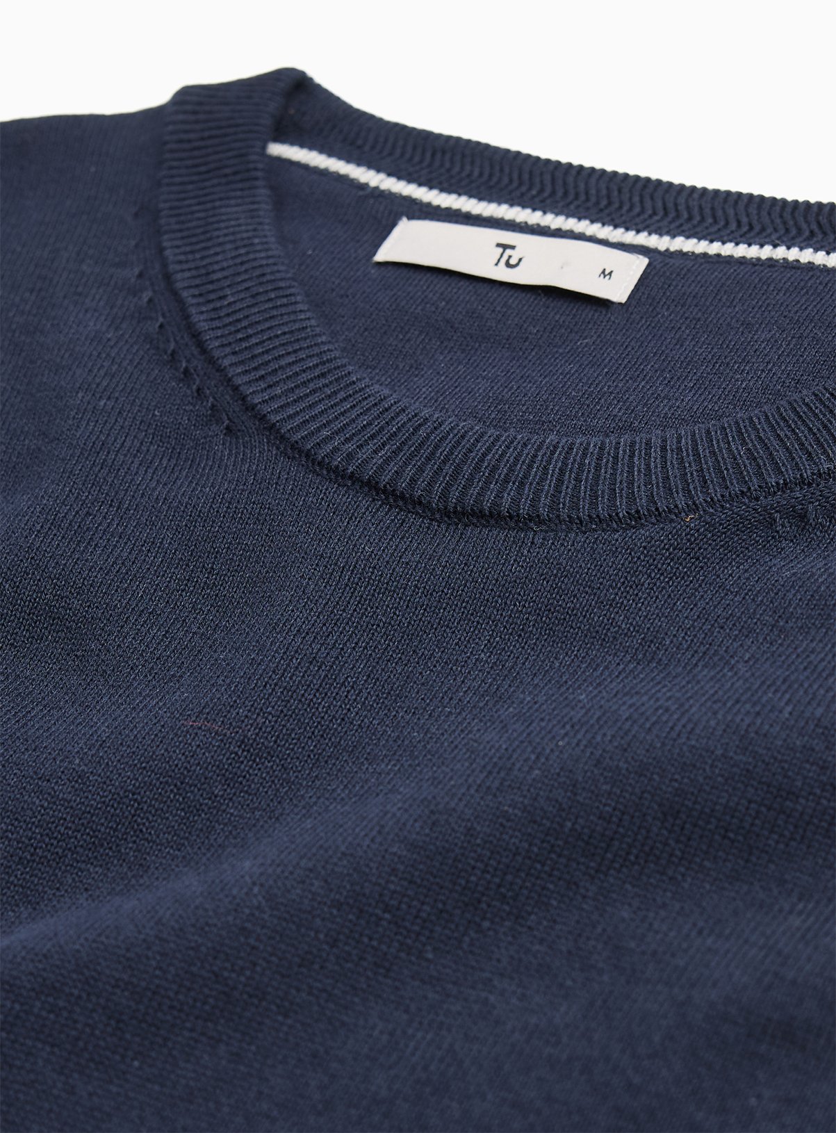 Navy Crew Neck Jumper L - Image 4 thumbnail