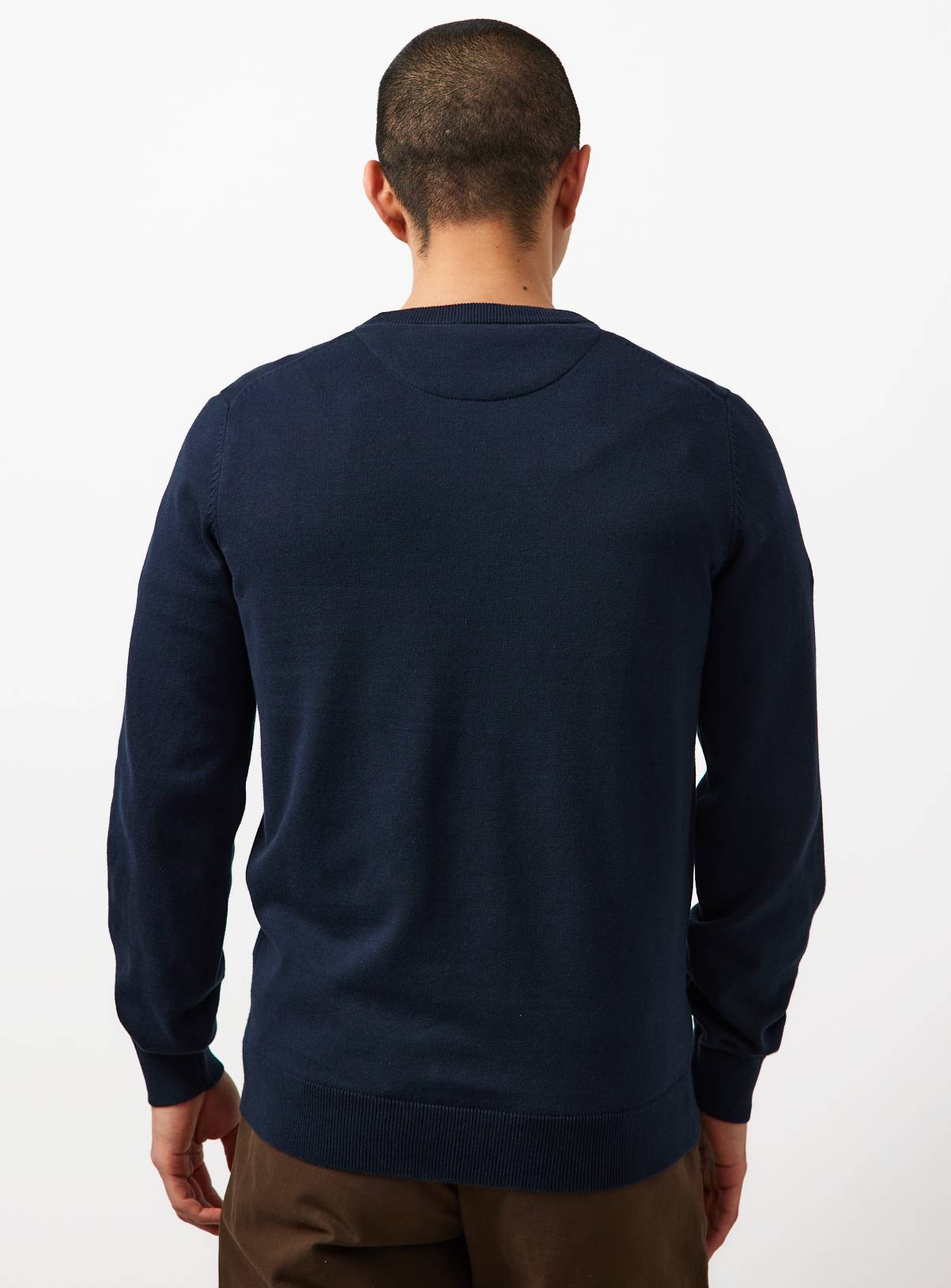 Navy Crew Neck Jumper L - Image 5