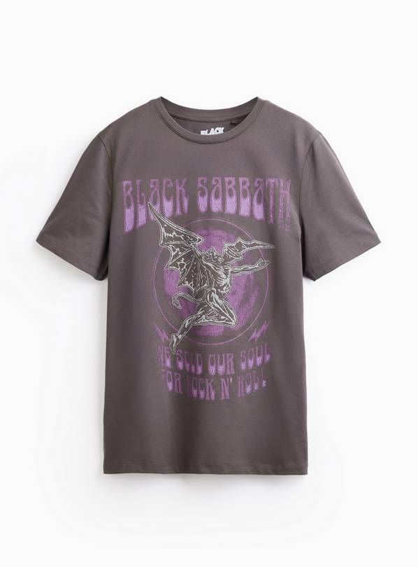 Grey Black Sabbath Band Graphic Tee XL
