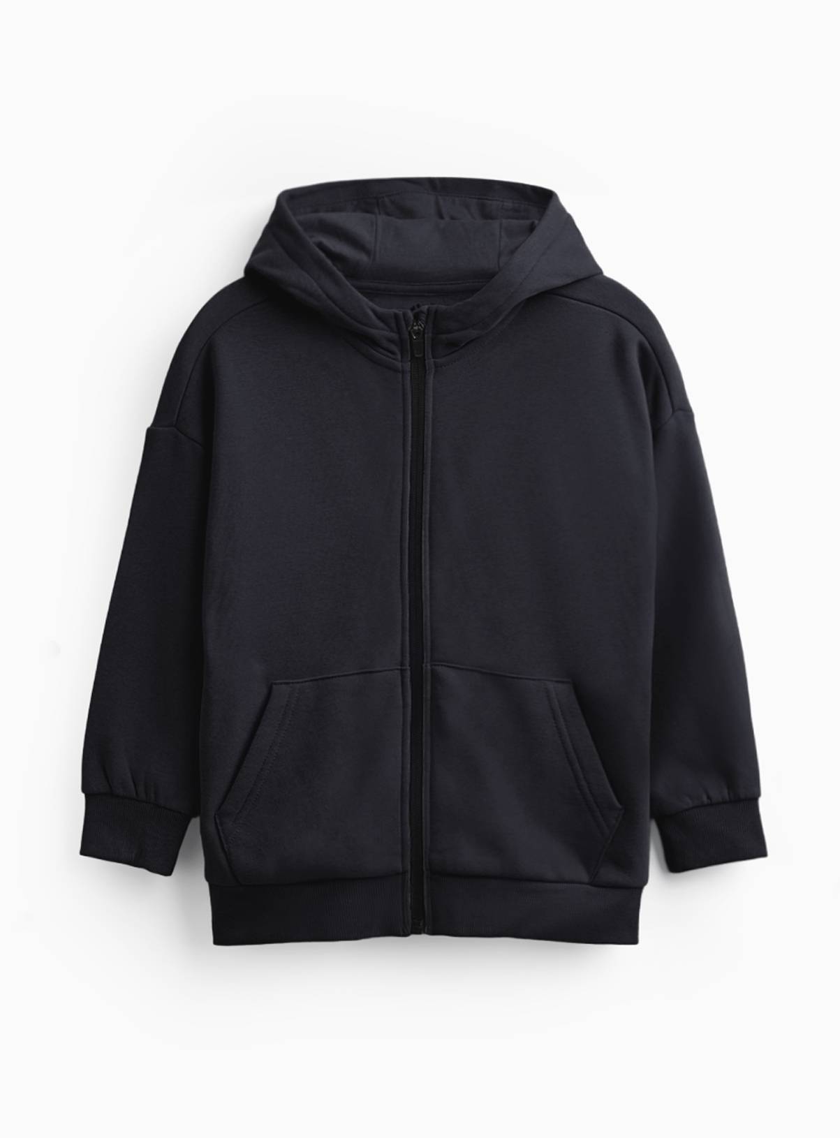 Black Zip Through Hoodie 11 years - Image 1