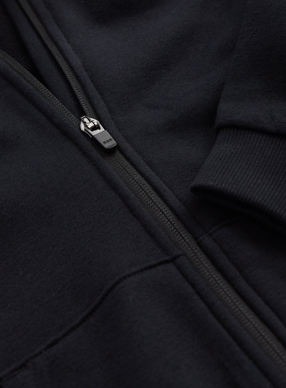 Black Zip Through Hoodie 11 years - Image 2 thumbnail