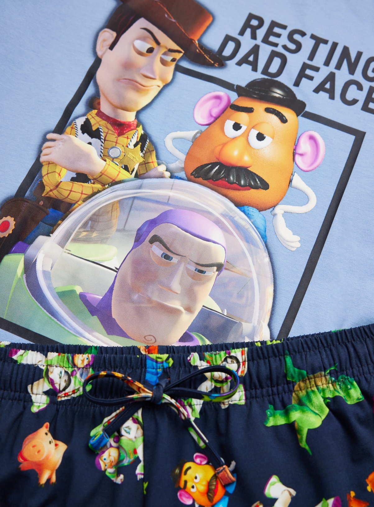 Blue Toy Story Print Shortie Pyjamas XL - Image 3 thumbnail