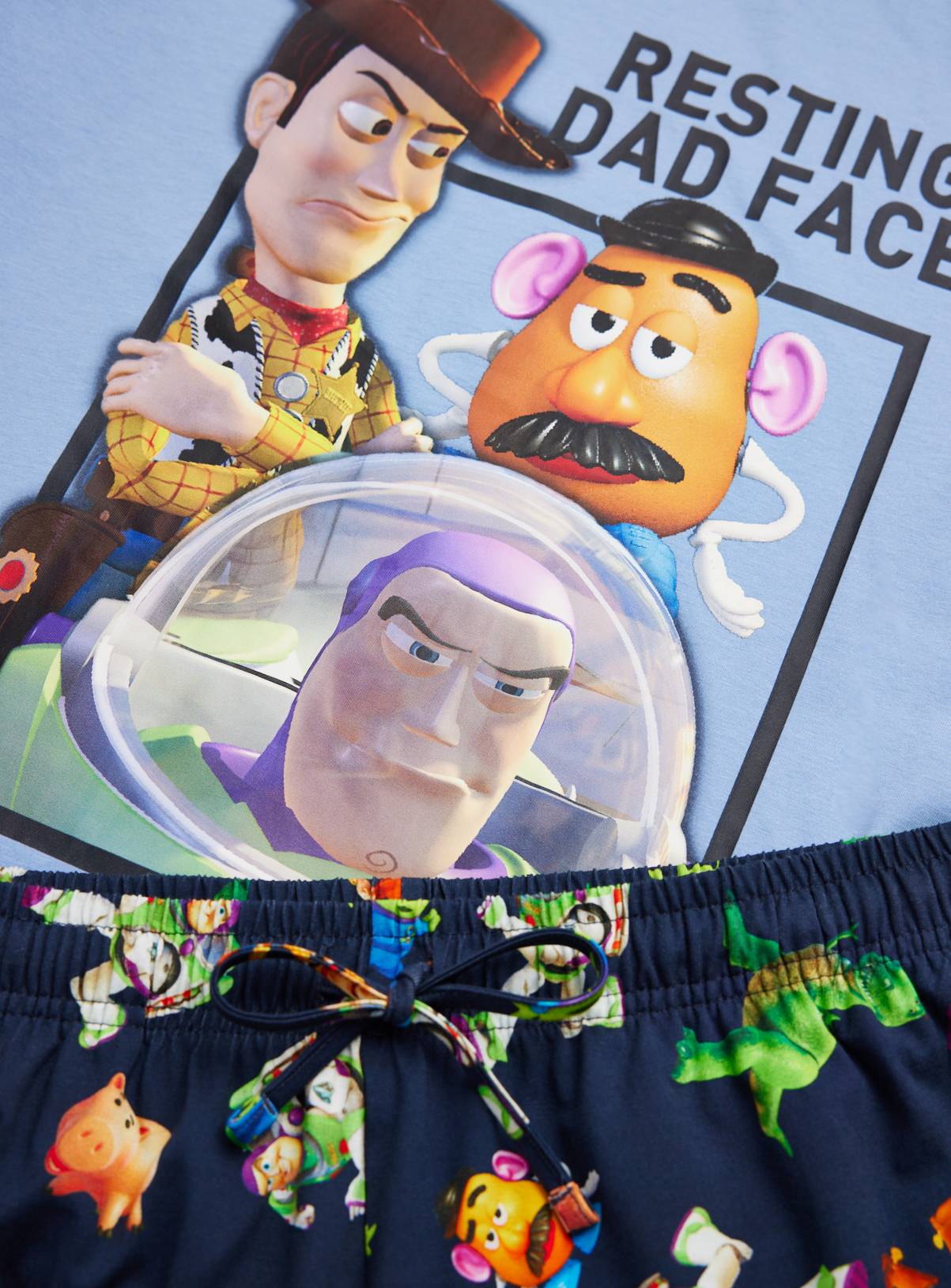 Blue Toy Story Print Shortie Pyjamas XL - Image 3