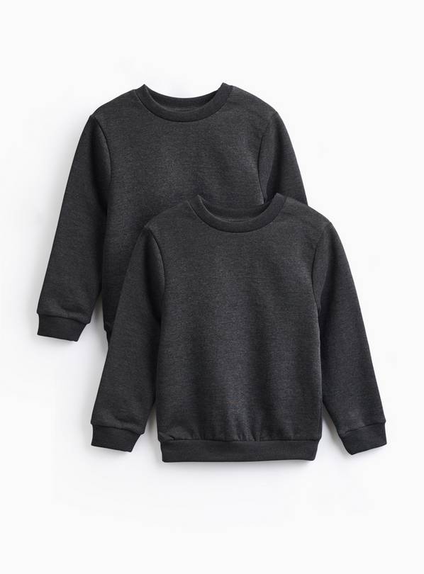 2 Pack Grey Crew Neck Sweatshirts 16 years