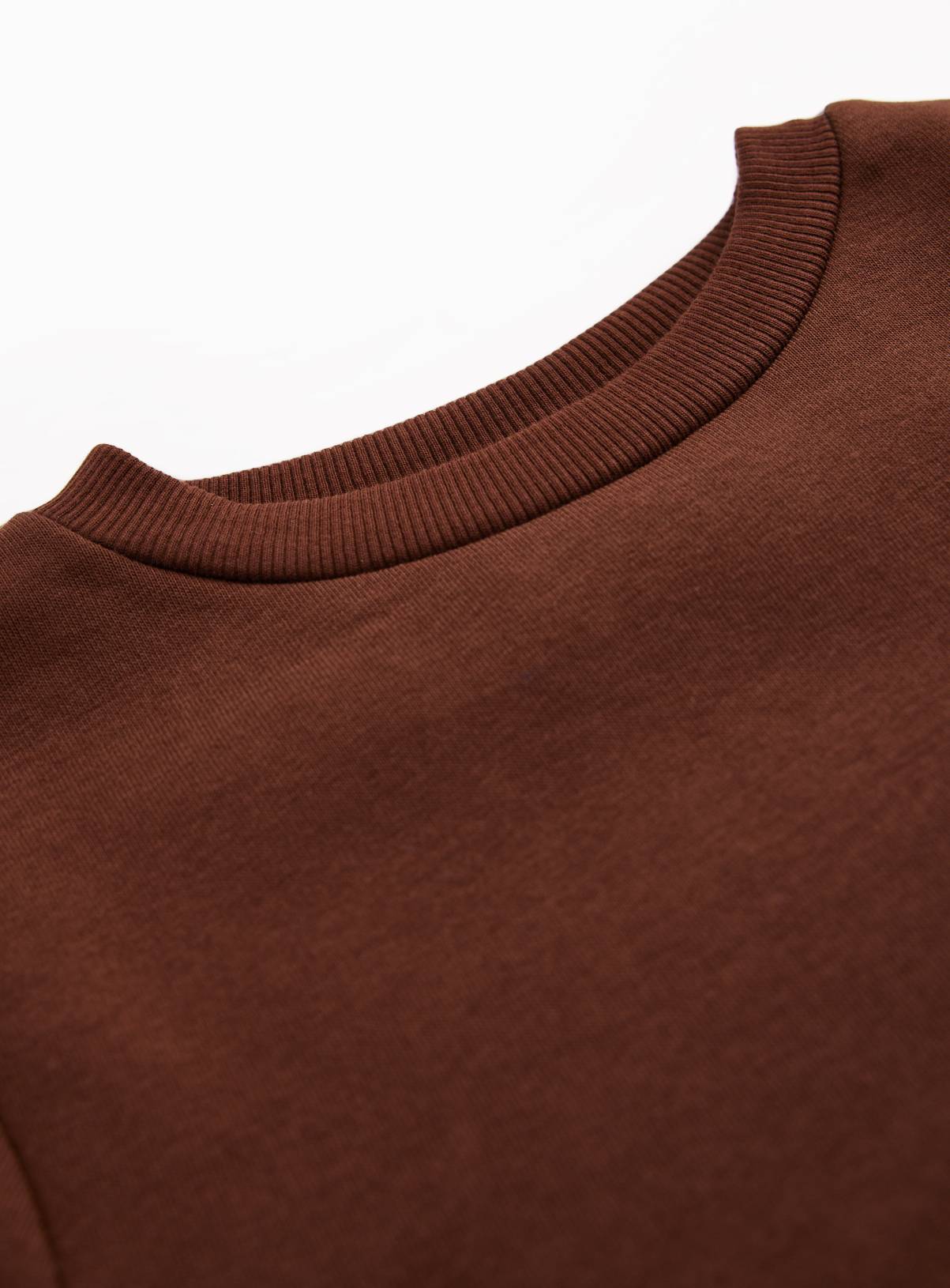 2 Pack Brown Crew Neck Sweatshirts 4 years - Image 3