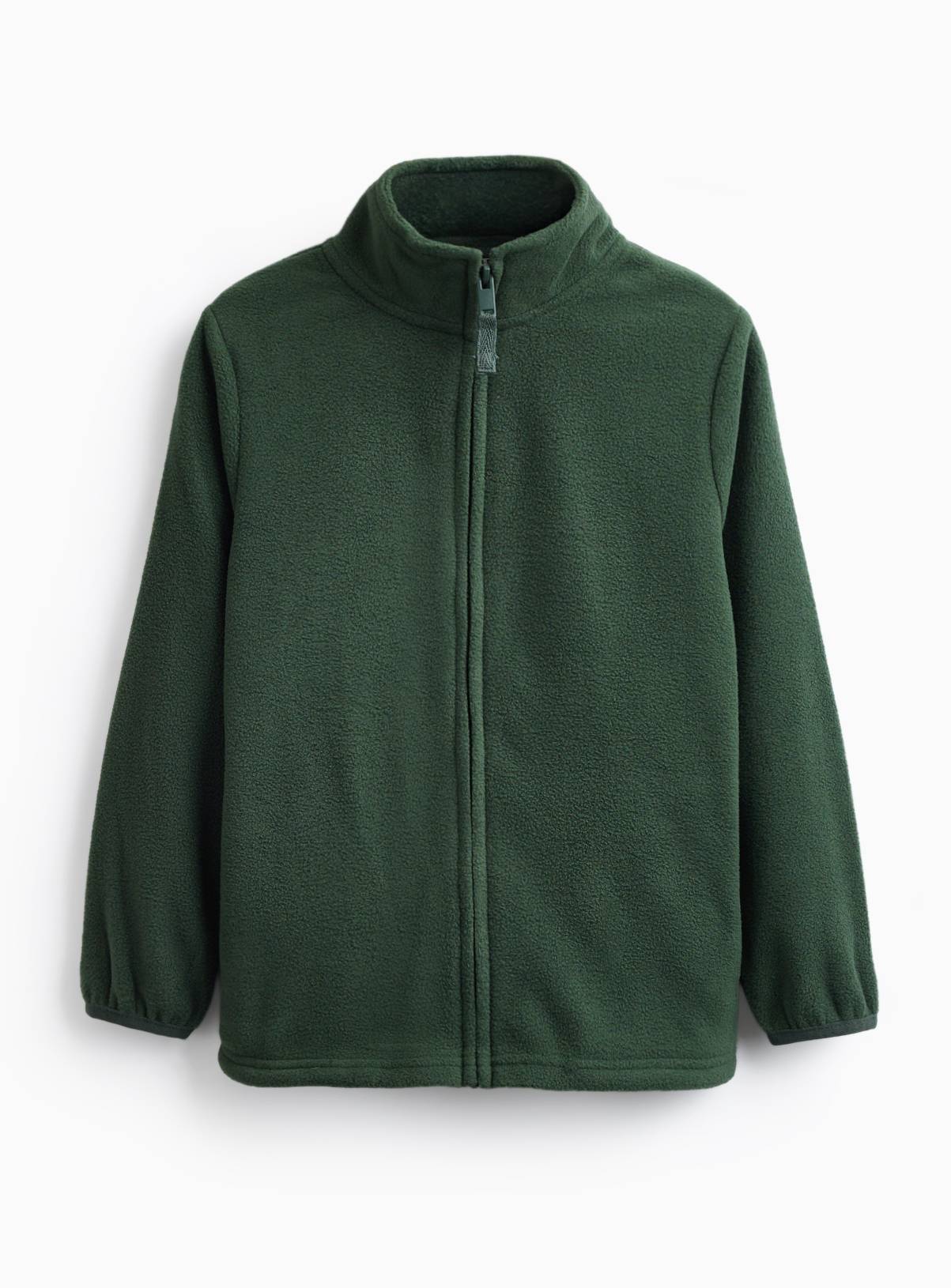 Green Polyester Micro Fleece Long Sleeve Jacket 12 years - Image 1