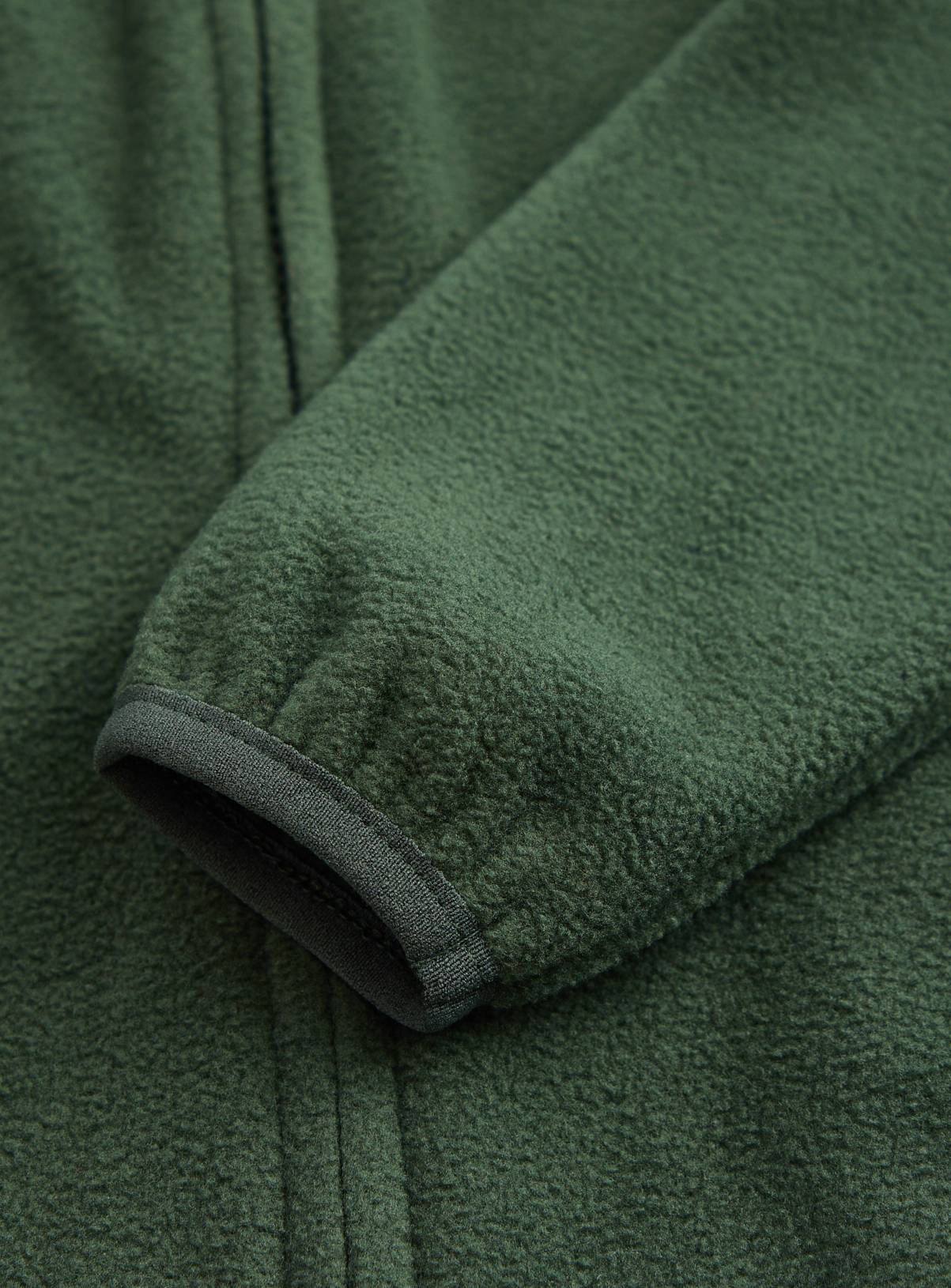 Green Polyester Micro Fleece Long Sleeve Jacket 12 years - Image 4