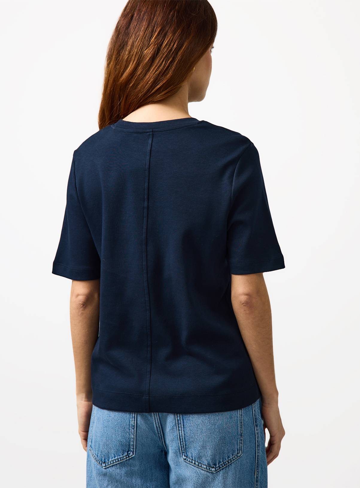 Navy Pure Cotton Ultimate T-Shirt 6 - Image 4