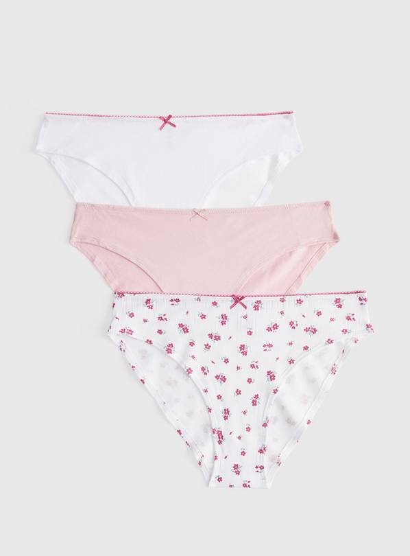 3 Pack Ditsy Floral High-Leg Knickers 20