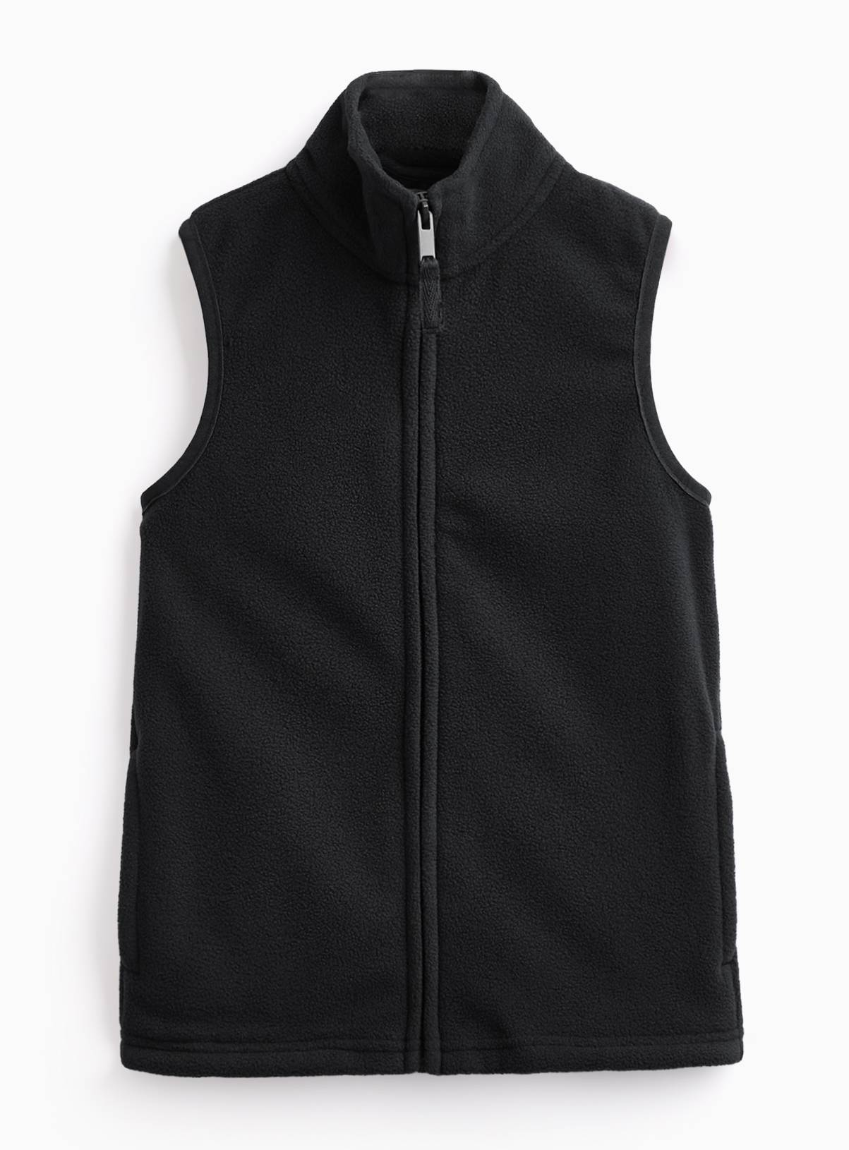 Black Polyester Fleece Gilet 12 years - Image 1