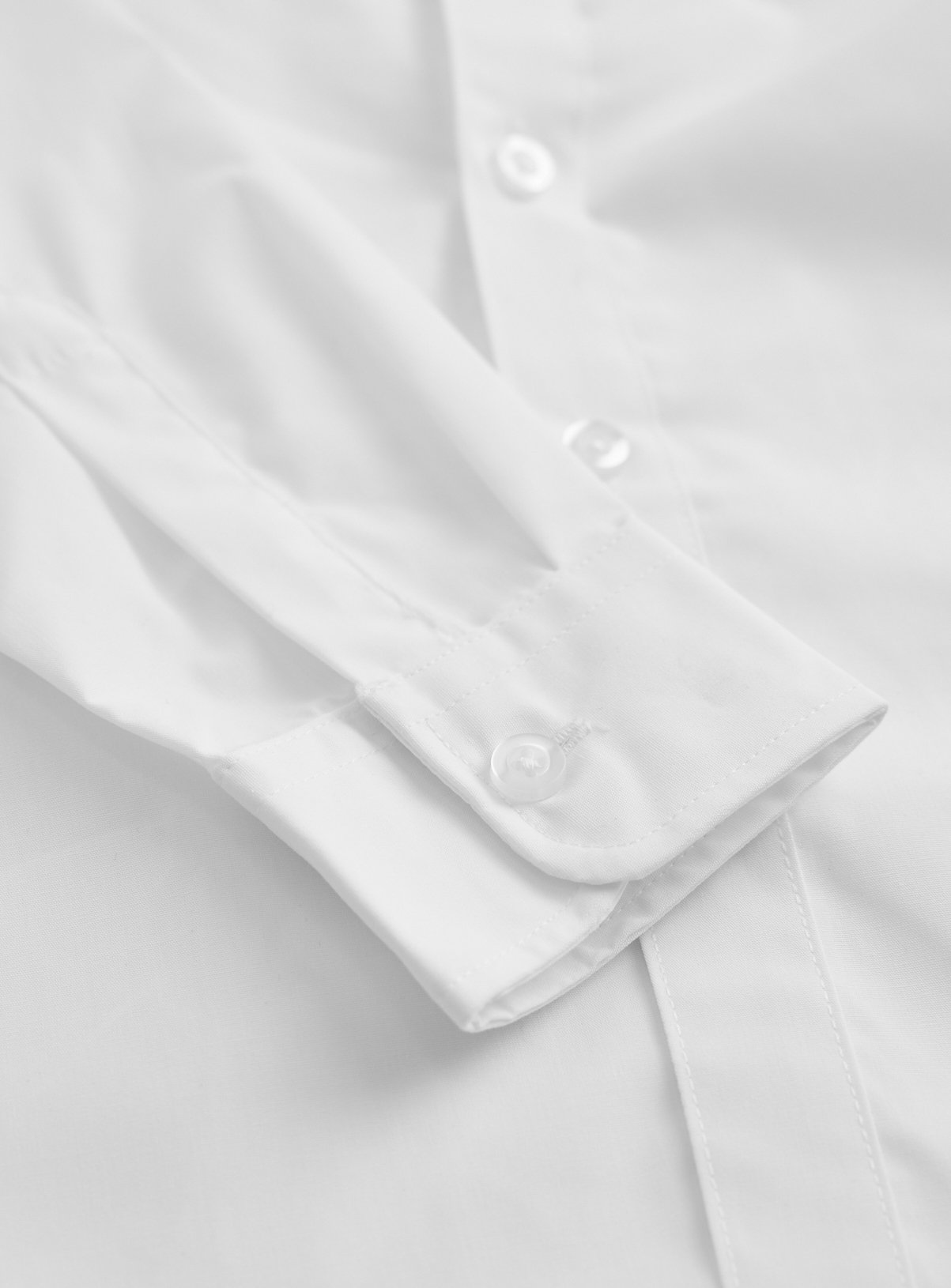 White Slim Fit Long Sleeve Shirts 3 Pack 12 years - Image 2 thumbnail