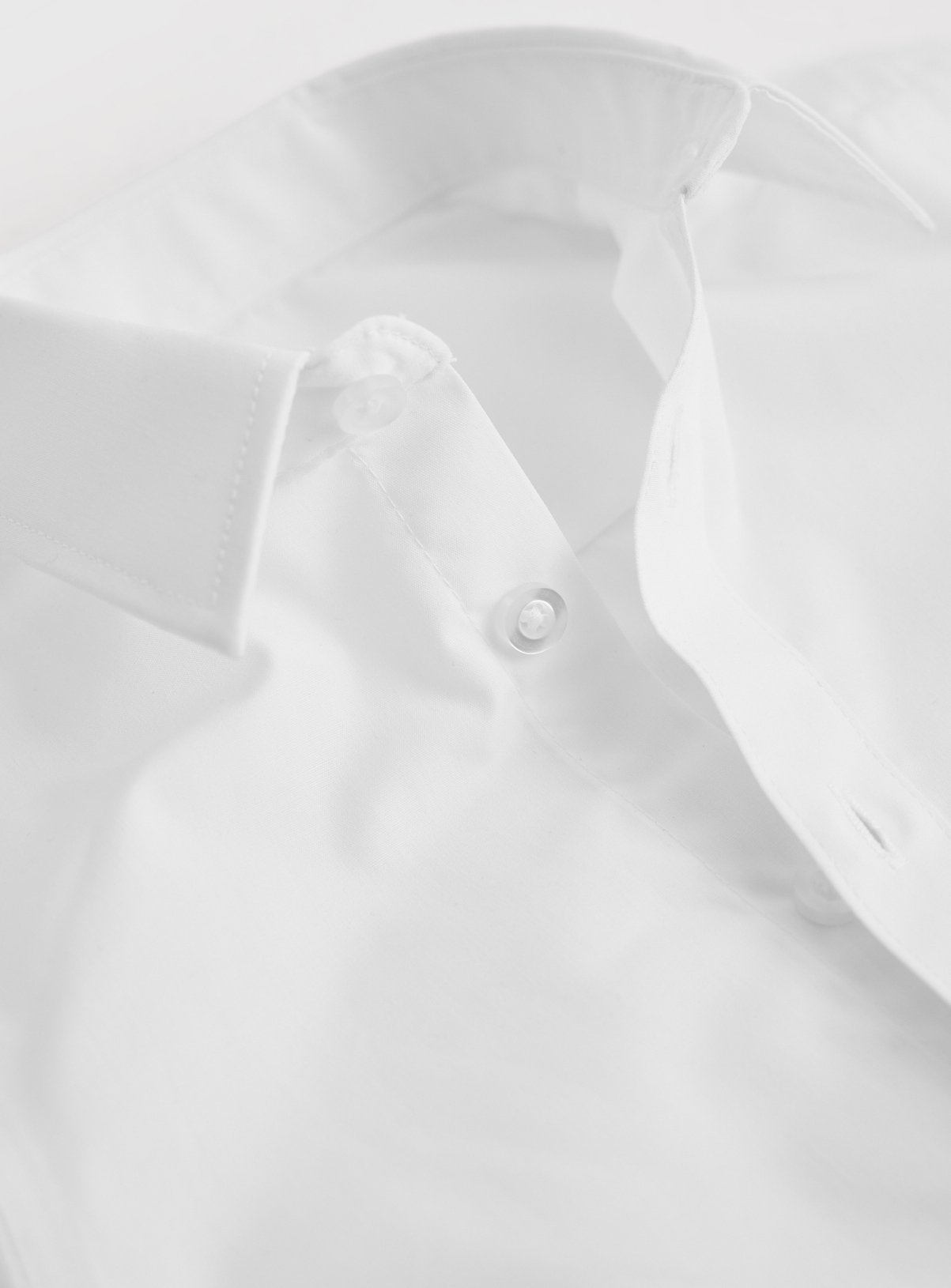 White Slim Fit Long Sleeve Shirts 3 Pack 12 years - Image 4 thumbnail