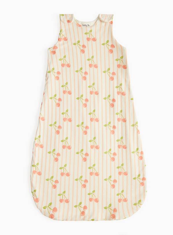 Stripe Cherry Print 1.0 Tog Sleeping Bag  0-6 Months
